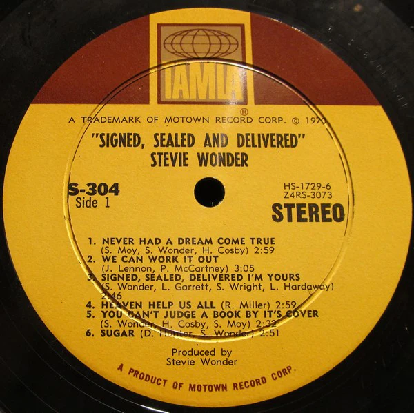 Stevie Wonder / Signed Sealed & Delivered - LP, Album, Hol (VG+/VG) - Image 3