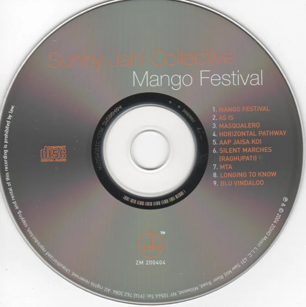 Sunny Jain Collective / Mango Festival - CD, Album (VG/VG) - Image 3