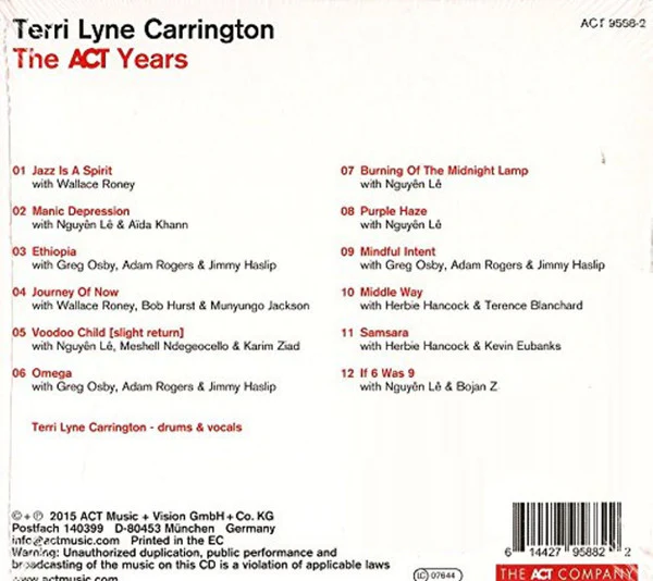 Terri Lyne Carrington / The ACT Years - CD, Comp (M/M) - Image 2