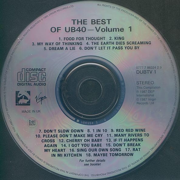 The Best Of UB40 Volume One - Image 3