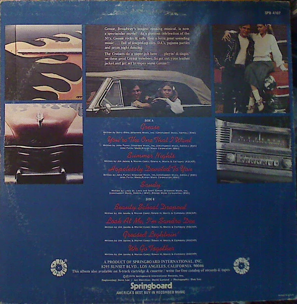 The Cruisers / Music From The Movie "Grease" - LP, Album (VG/VG) - Image 3