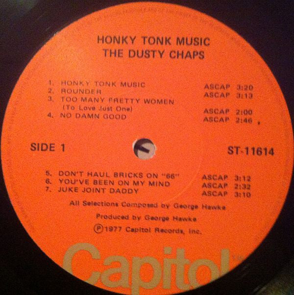 The Dusty Chaps / Honky Tonk Music - LP, Album (VG+/VG+) - Image 2