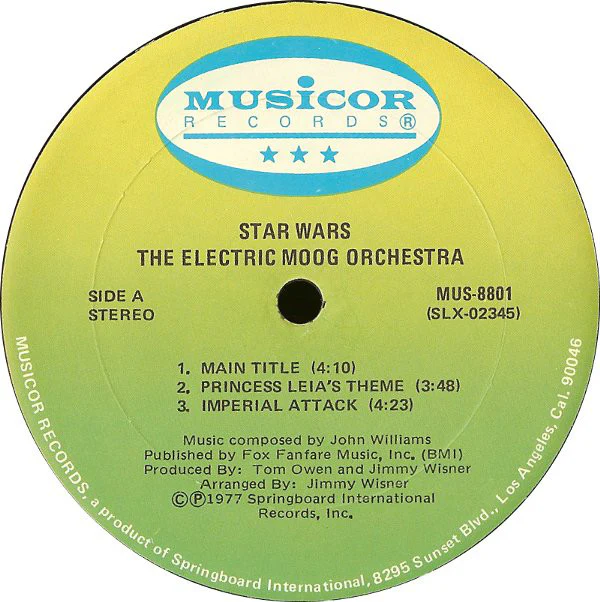 The Electric Moog Orchestra / Music From Star Wars - LP, Album (VG+/VG+) - Image 3