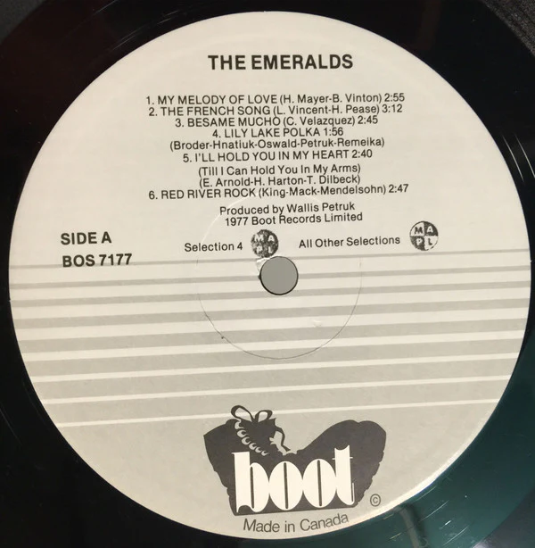 The Emeralds  / The Emeralds - LP, Album (VG/VG+) - Image 3
