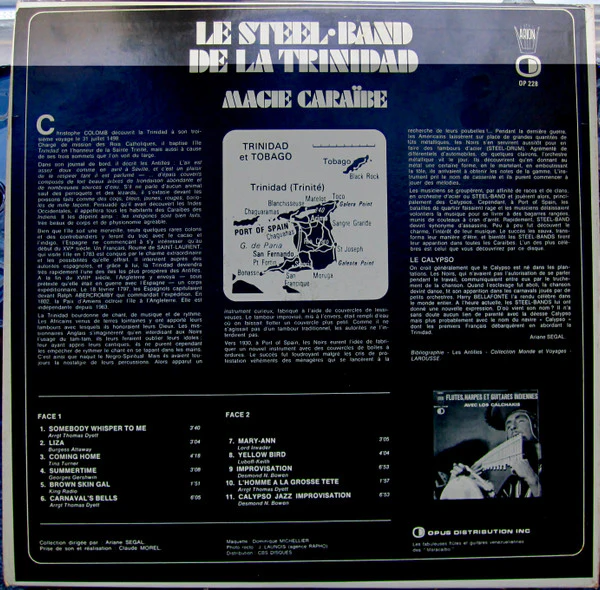 The Esso Trinidad Steel Band / Magie Caraïbe - LP, Album (VG+/VG) - Image 2