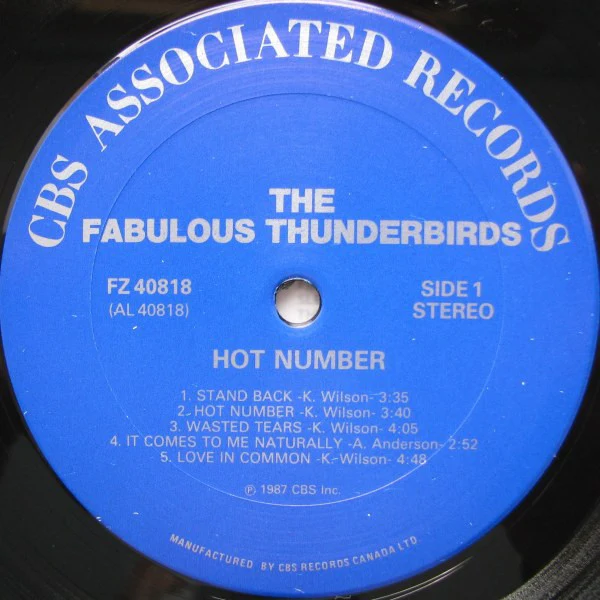 The Fabulous Thunderbirds / Hot Number - LP, Album (VG+/VG+) - Image 3