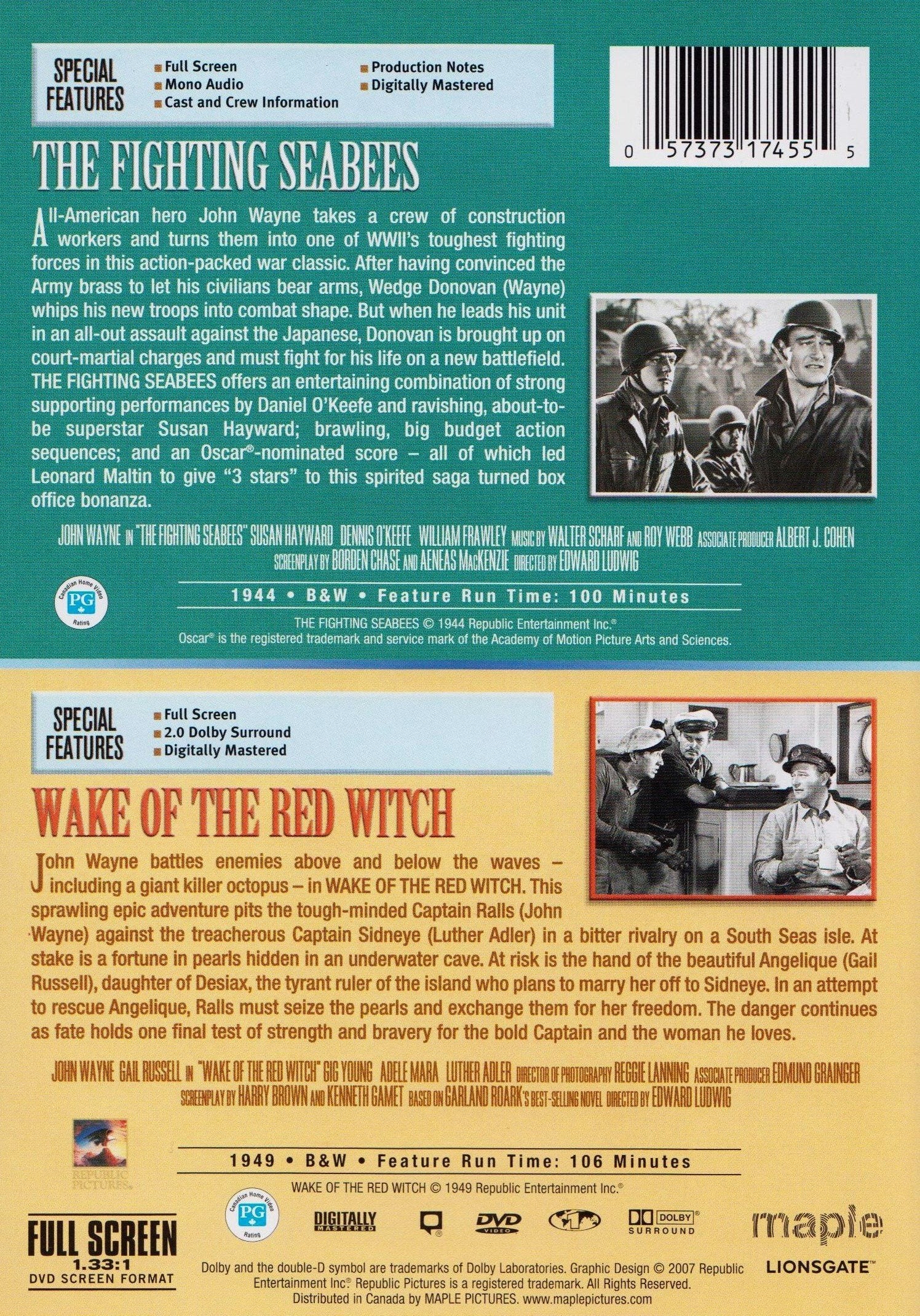 The Fighting Seabees / Wake of the Red Witch (John Wayne Double Feature) - Image 2