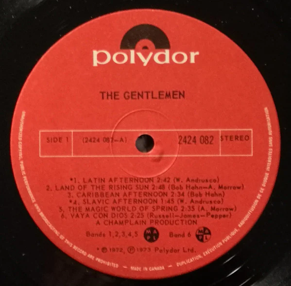 The Gentlemen  / The Gentlemen - LP, Album (VG+/VG+) - Image 3