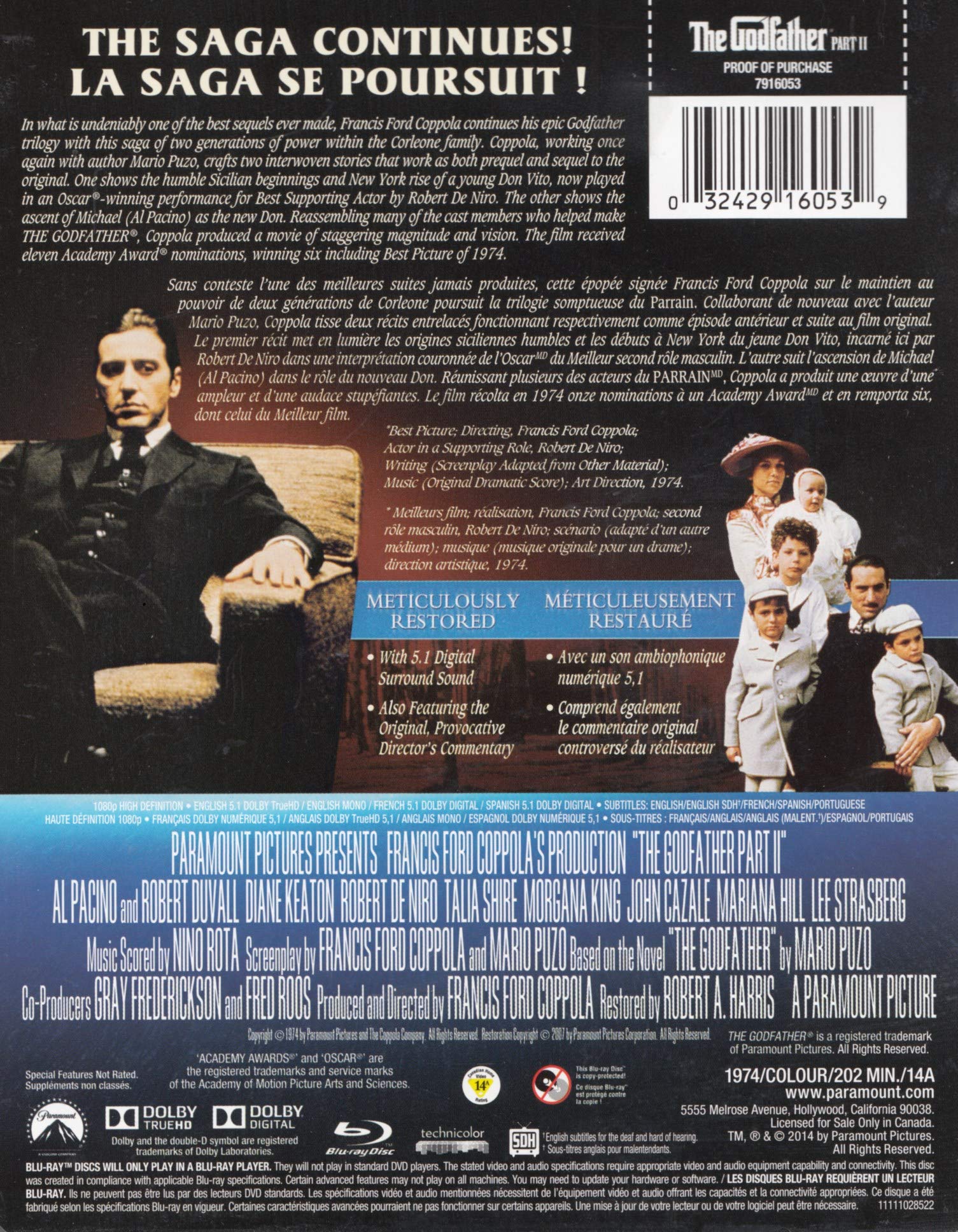 The Godfather Part II (Blu-ray) (SteelBook) - Image 2