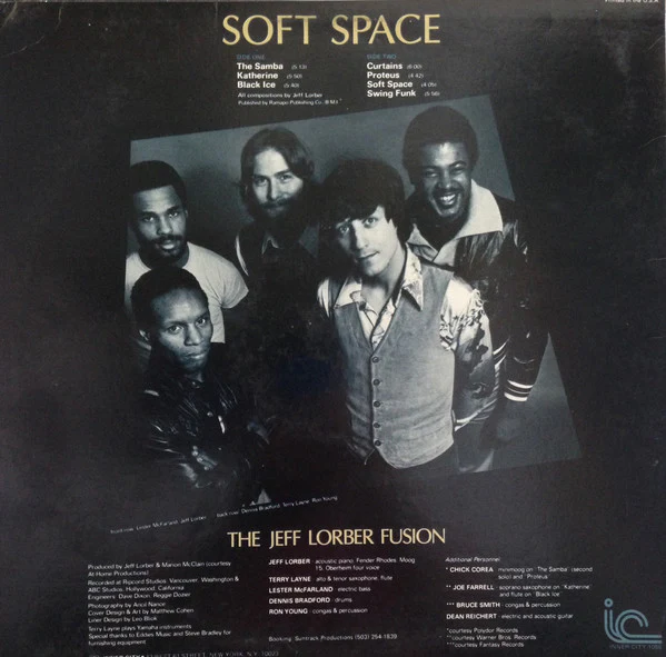 The Jeff Lorber Fusion Guest Artists: Chick Corea & Joe Farrell / Soft Space - LP USED - Image 2