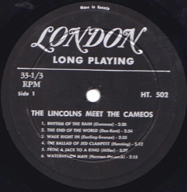 The Lincolns  / 12 Big Hits, The Lincolns Meet The Cameos - LP, Mono (VG/VG) - Image 3