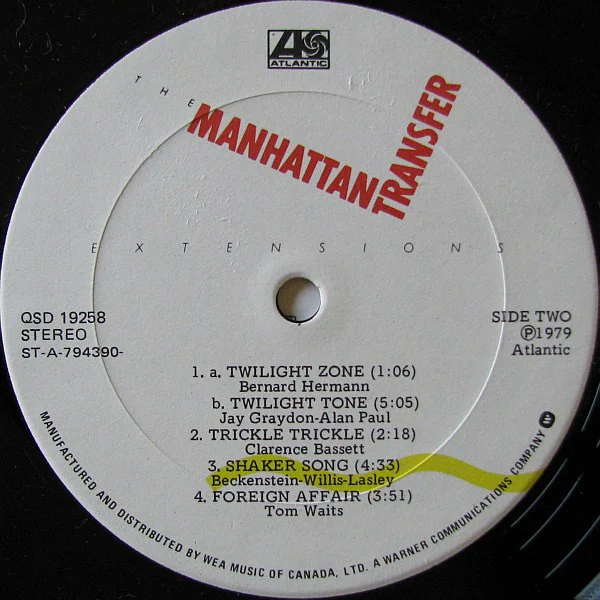 The Manhattan Transfer / Extensions - LP, Album (VG+/VG+) - Image 4