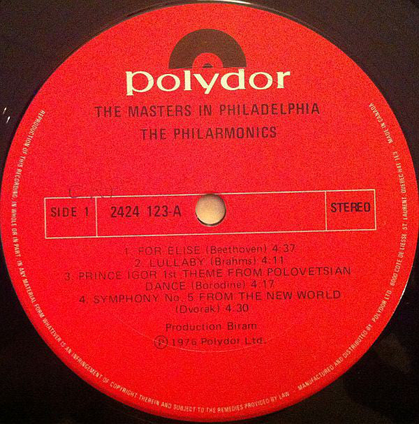 The Philarmonics / The Masters In Philadelphia - LP, Album (VG/VG) - Image 3