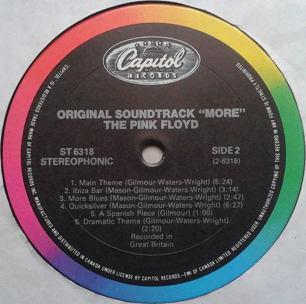 The Pink Floyd* / Original Motion Picture Soundtrack From The Film "More" - LP, Album, M/Print, RE (VG+/VG+) - Image 4