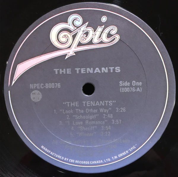 The Tenants  / The Tenants - LP, Album (VG+/VG+) - Image 3
