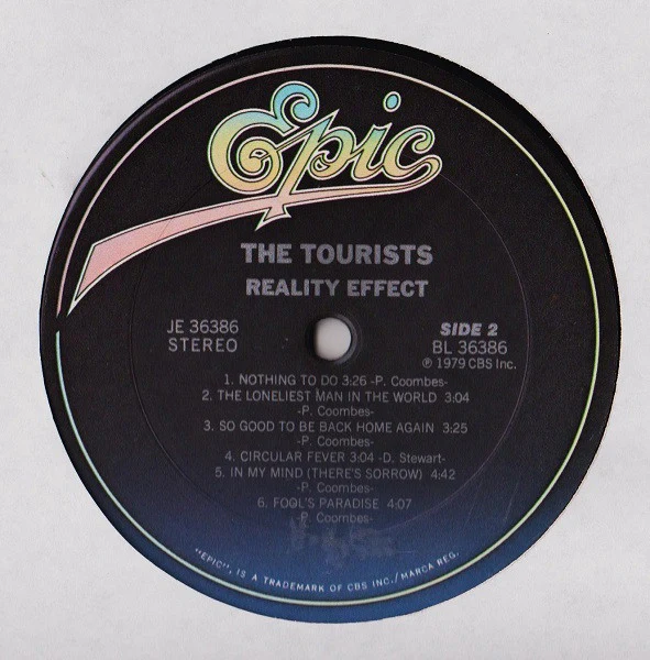 The Tourists / Reality Effect - LP, Album, San (VG+/VG+) - Image 4