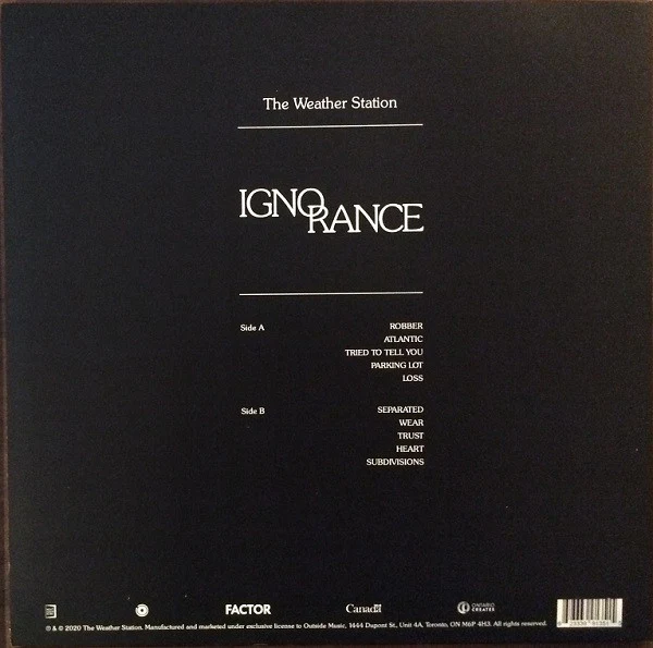 The Weather Station / Ignorance - LP, Album, Ltd, Rub (M/M) - Image 2