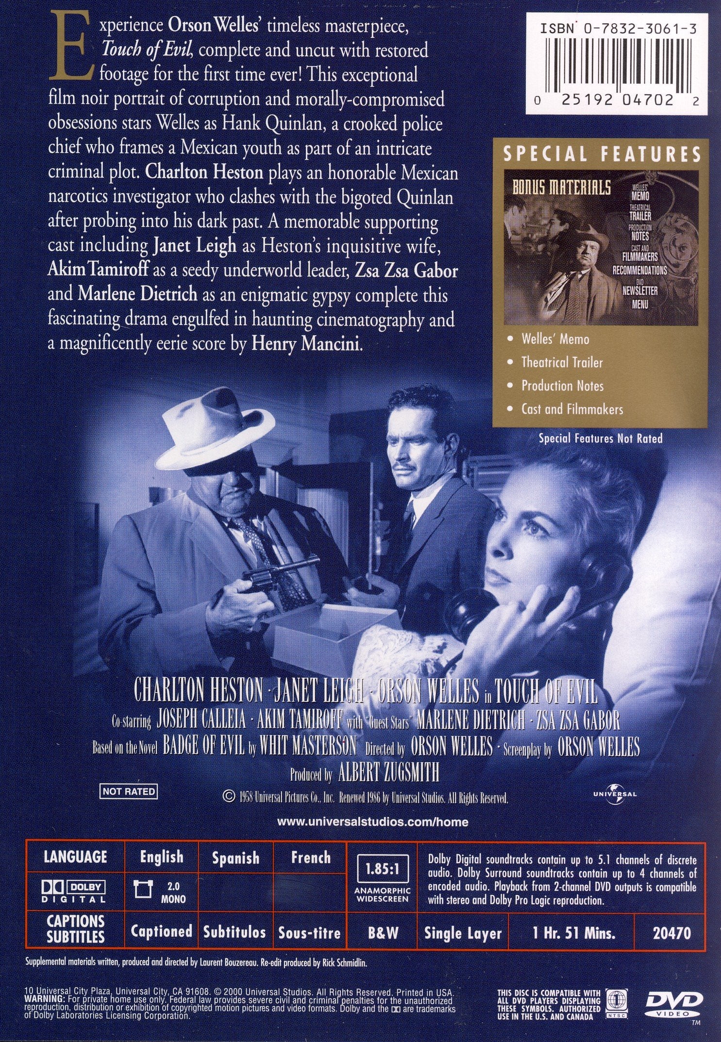 Touch of Evil (Widescreen Edition) - Image 2