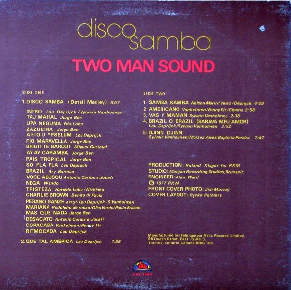 Two Man Sound / Disco Samba - LP, Album (VG+/VG) - Image 2