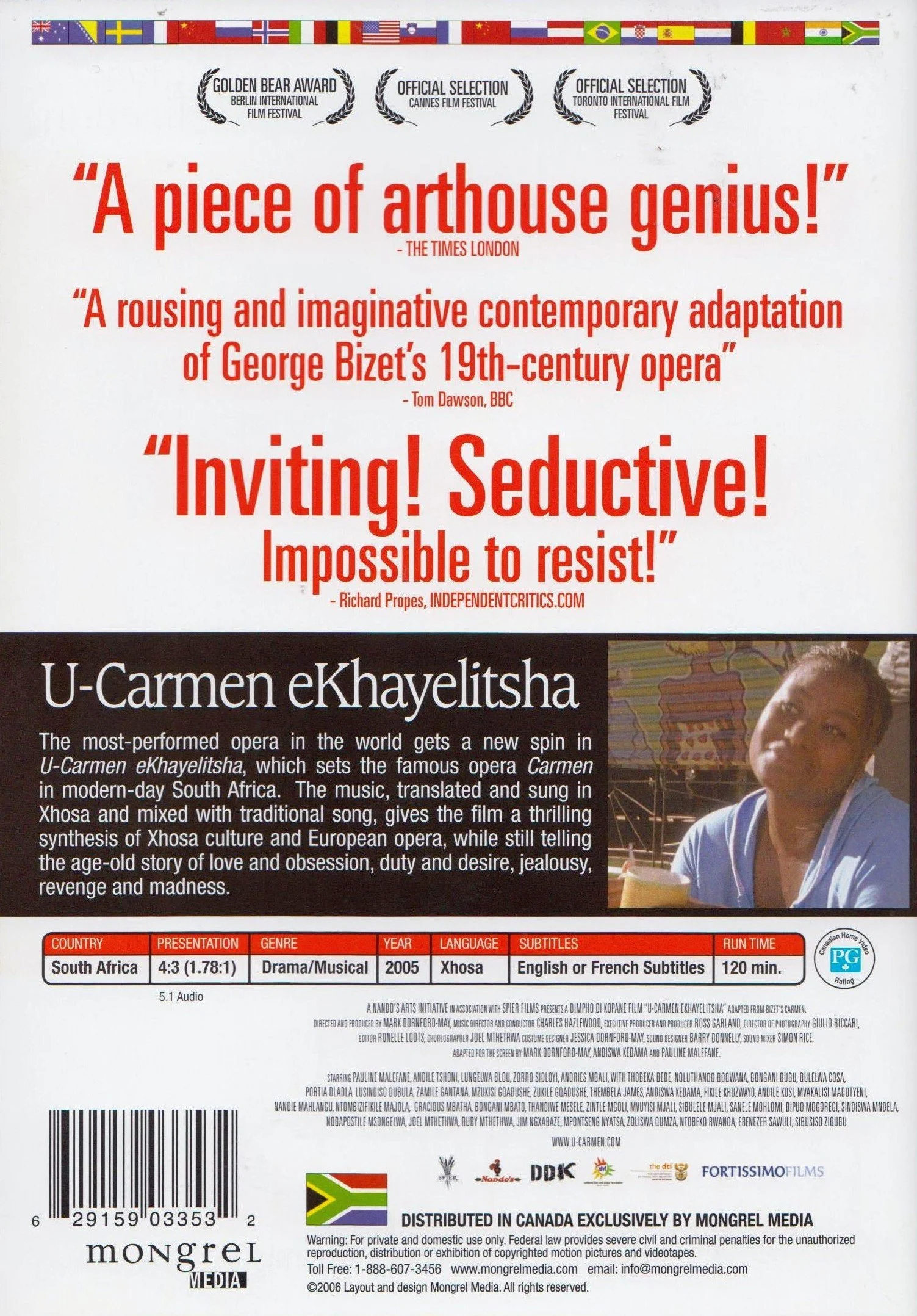 U-Carmen eKhayelitsha (The Festival Collection) - DVD (Used) - Image 2