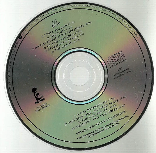 U2 / Boy - CD, Album, Club, RE (VG+/VG+) - Image 3