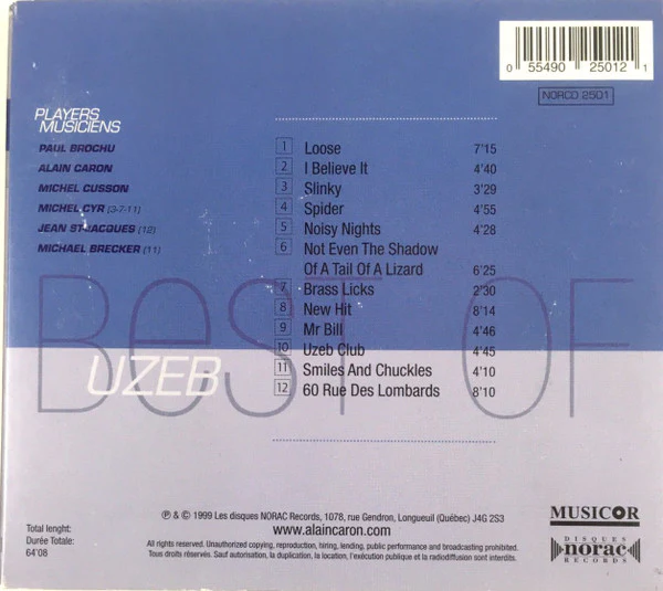UZEB / Best Of - CD, Comp (VG+/VG+) - Image 2