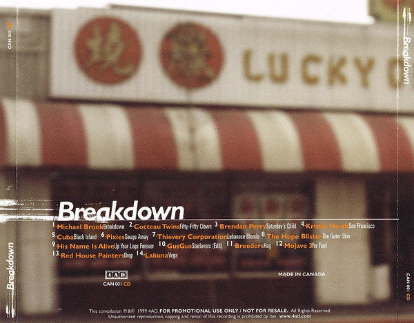 Various / Breakdown - CD, Comp, Promo (VG+/VG+) - Image 2