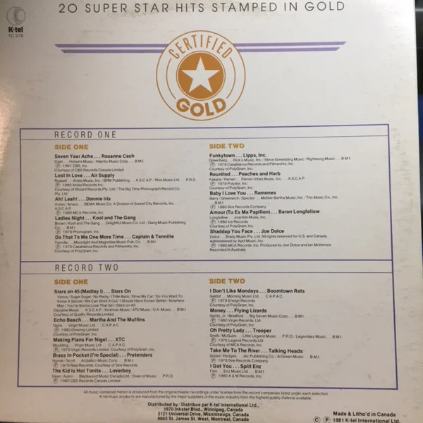 Various / Certified Gold - LP USED - Image 2