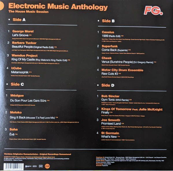 Various / Electronic Music Anthology: House Session - LP BUMPED CORNER - Image 2