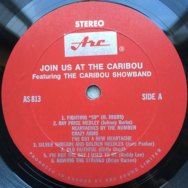 Various Featuring Harry Hibbs, The Caribou Showband, George Pasher, Kevin Rowsell, June Pasher / Join Us At The Caribou Vol. 2 - LP, Album (VG/VG) - Image 3