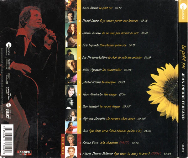 Various / Le Petit Roi (Jean-Pierre Ferland Chanté Par…) - CD, Album (VG+/VG+) - Image 2