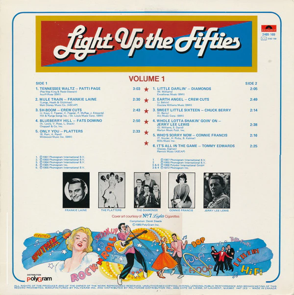 Various / Light Up The Fifties Vol.1 - LP, Comp (VG+/VG+) - Image 2