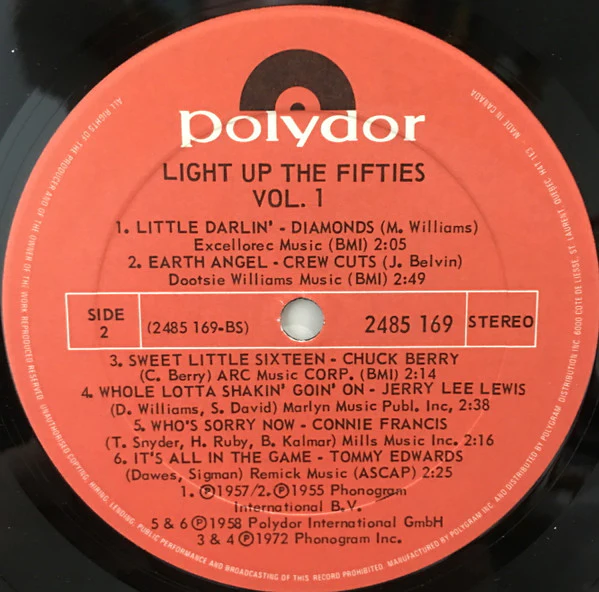 Various / Light Up The Fifties Vol.1 - LP, Comp (VG+/VG+) - Image 4