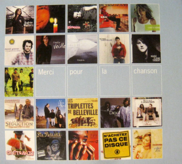 Various / Merci Pour La Chanson - CD, Comp, Promo (VG+/VG+) - Image 4