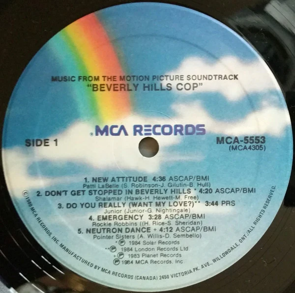 Various / Music From The Motion Picture Soundtrack - Beverly Hills Cop - LP, Album, Comp (VG+/VG+) - Image 3