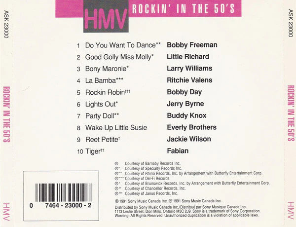 Various / Rockin' In The 50's - CD, Comp (VG+/VG+) - Image 2