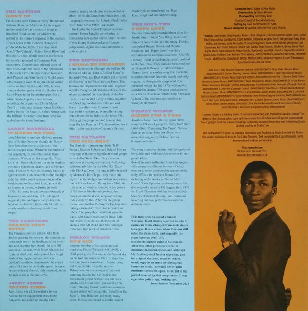 Various / Studio One Rocksteady Volume 2 (Rocksteady, Soul And Early Reggae At Studio One: The Soul Of Young Jamaica) - 2xLP, Comp (M/M) - Image 4