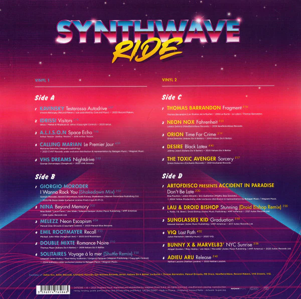 Various / Synthwave Ride - 2xLP, Comp (M/M) - Image 2