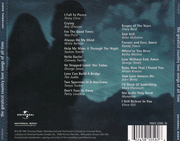 Various / The Greatest Country Love Songs Of All Time - CD, Comp (VG+/VG+) - Image 2