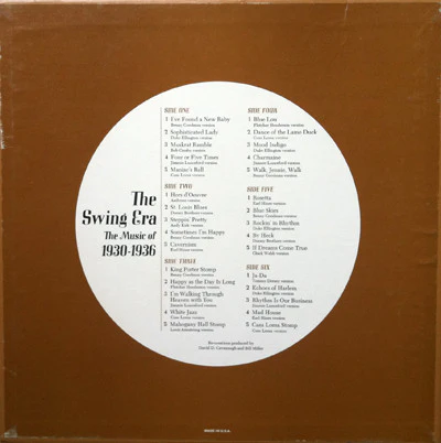 Various / The Swing Era 1930-1936: Wonderful Times: Making A Lot Out Of A Little - 3xLP, Comp + Box, RE (VG+/VG+) - Image 2