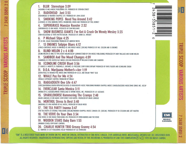 Various / Triple Scoop - CD, Comp (VG+/VG+) - Image 2