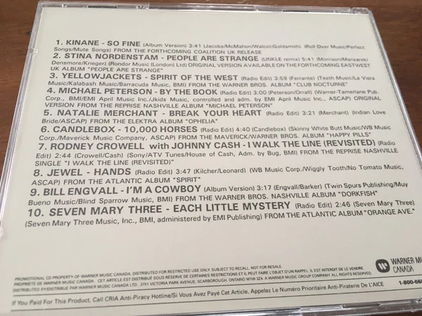 Various / Warner Music Canada October 1998 - Vol.379 - CD, Comp, Promo (VG+/VG+) - Image 2