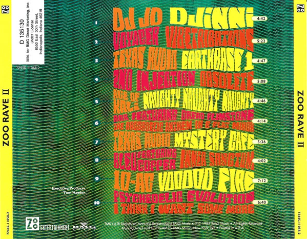 Various / Zoo Rave II - CD, Comp, Club (VG+/VG+) - Image 2