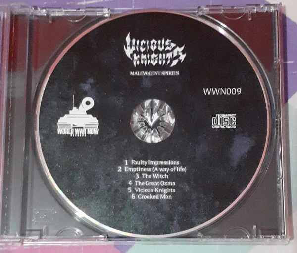Vicious Knights / Malevolent Spirits - CD, EP, RE (VG+/VG+) - Image 3