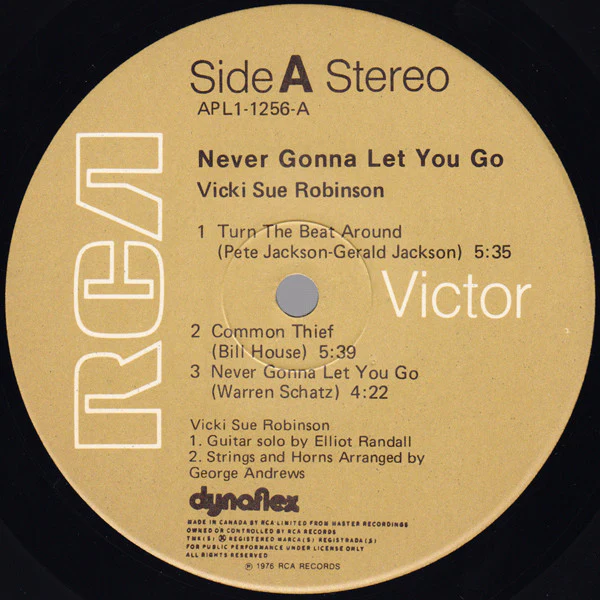 Vicki Sue Robinson / Never Gonna Let You Go - LP, Album (VG+/VG+) - Image 3