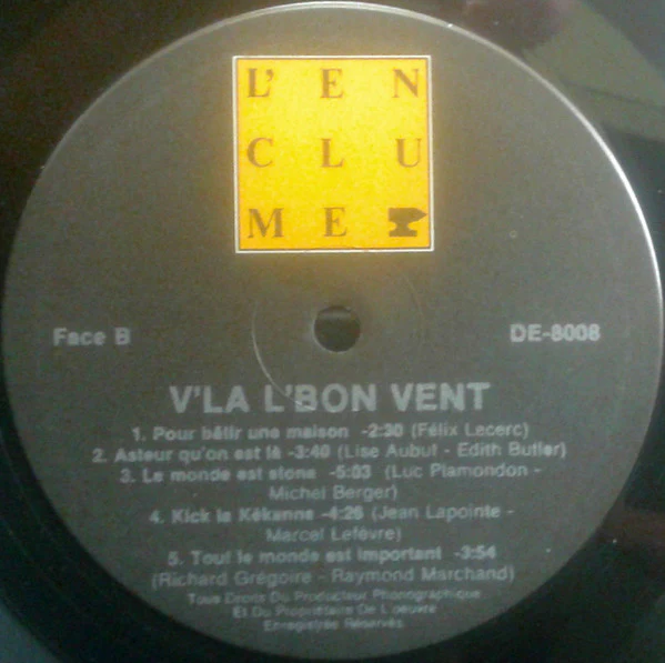 V'là L'Bon Vent / V'Là L'Bon Vent - LP, Album (VG+/VG+) - Image 4