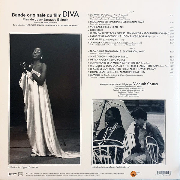 Vladimir Cosma / Diva (Bande Originale Du Film) - LP, Album, RE (M/M) - Image 2