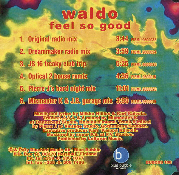 Waldo / Feel So Good - CD, Maxi (VG+/NM or M-) - Image 3