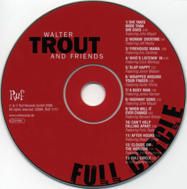 Walter Trout And Guests / Full Circle - CD, Album (VG+/VG+) - Image 3