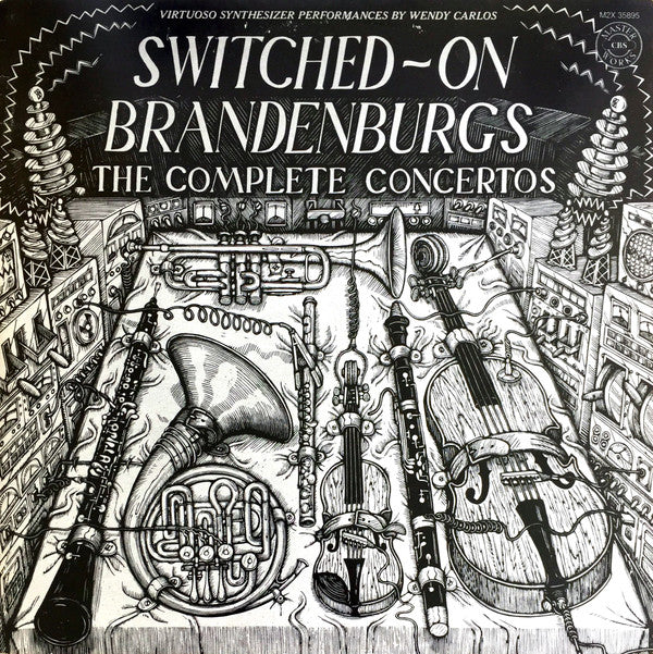 Wendy Carlos / Switched-On Brandenburgs (The Complete Concertos) - 2xLP, Comp, Pit (VG+/VG+)
